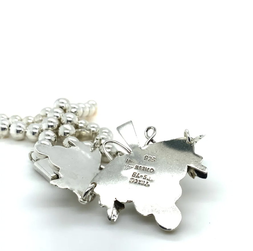 Vintage Taxco Mexico Designer TS-79 Sterling Silver Grape Cluster